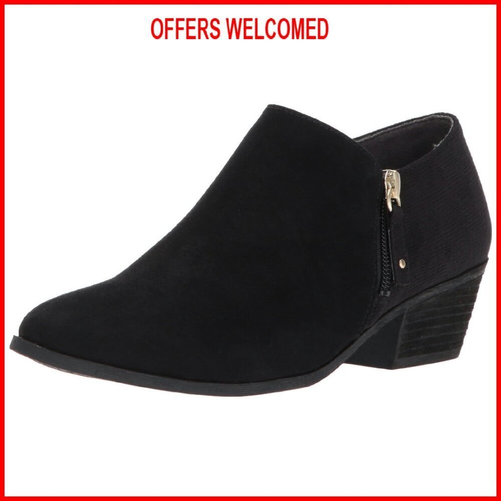 Women's Ankle Boots with Memory Foam, 3-Inch Shaft, Side Zip